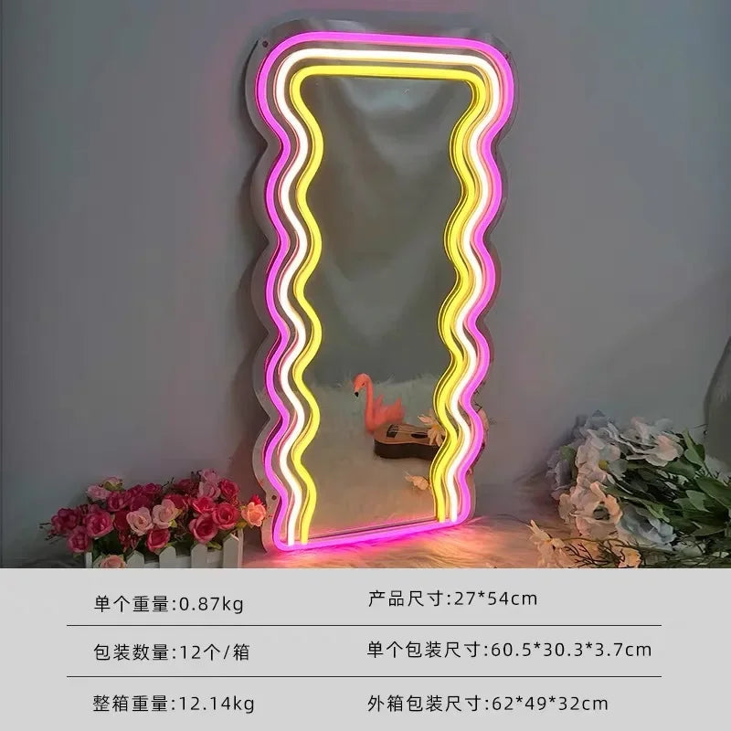 Hello Kitty Neon Mirror Light